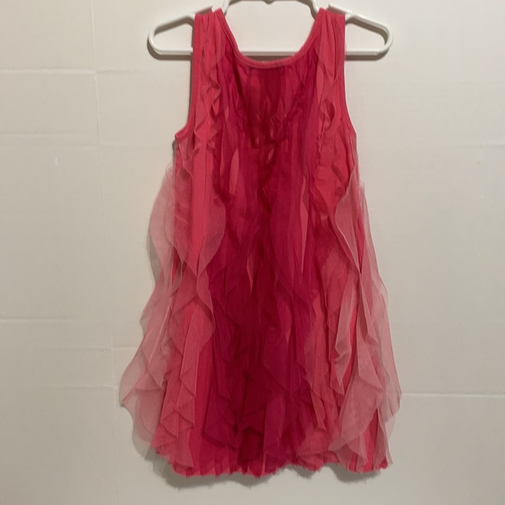 Gap kids pink ruffled dress size S 6-7 - Picture 4 of 9